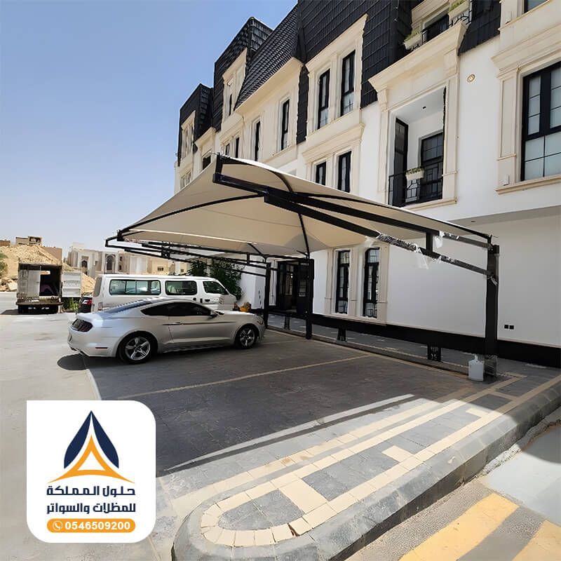 مظلات مواقف سيارات المدينة المنورة مؤسسة حلول المملكة