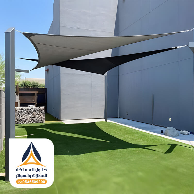 مظلة شد انشائي مؤسسة مظلات وسواتر حلول المملكة